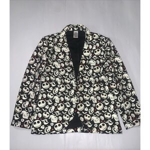 Jack Skellington Disney Halloween Nightmare Glow Blazer Light Up Sz S/M